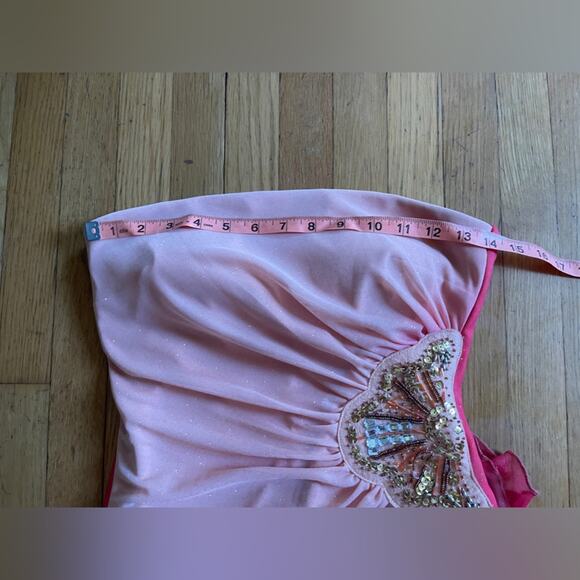 Y2K Vintage Asymetrical Strapless Tubetop Dress - Picture 9 of 10